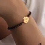 دستبند طلا سنگی انار شب یلدایی منی