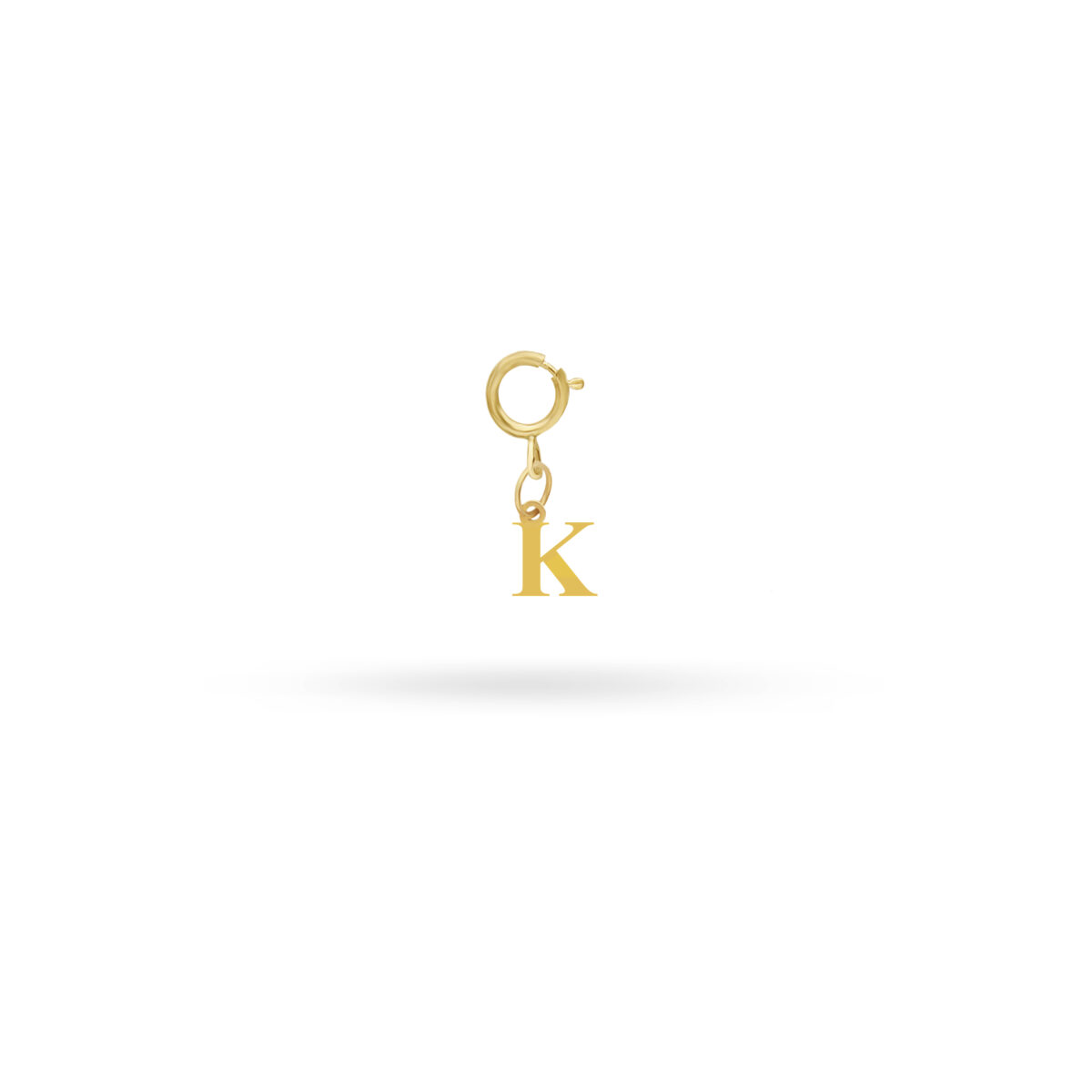 آویز طلا قفلی حرف K - Image 1